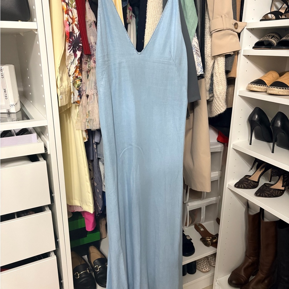 Zara Light Blue Maxi Dress
